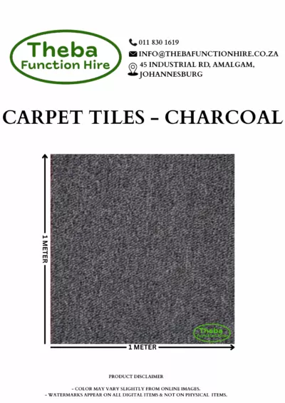 carpet tiles – charcoal